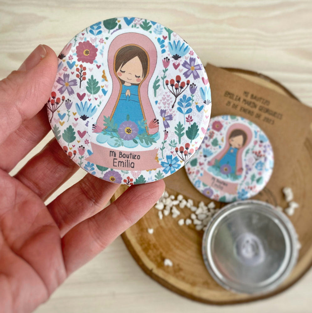Recuerdo bautizo niña: Chapa Imán