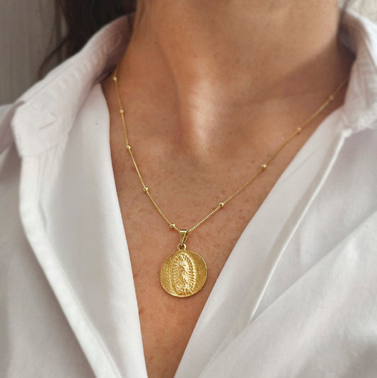 Collar Virgen de Guadalupe Grande