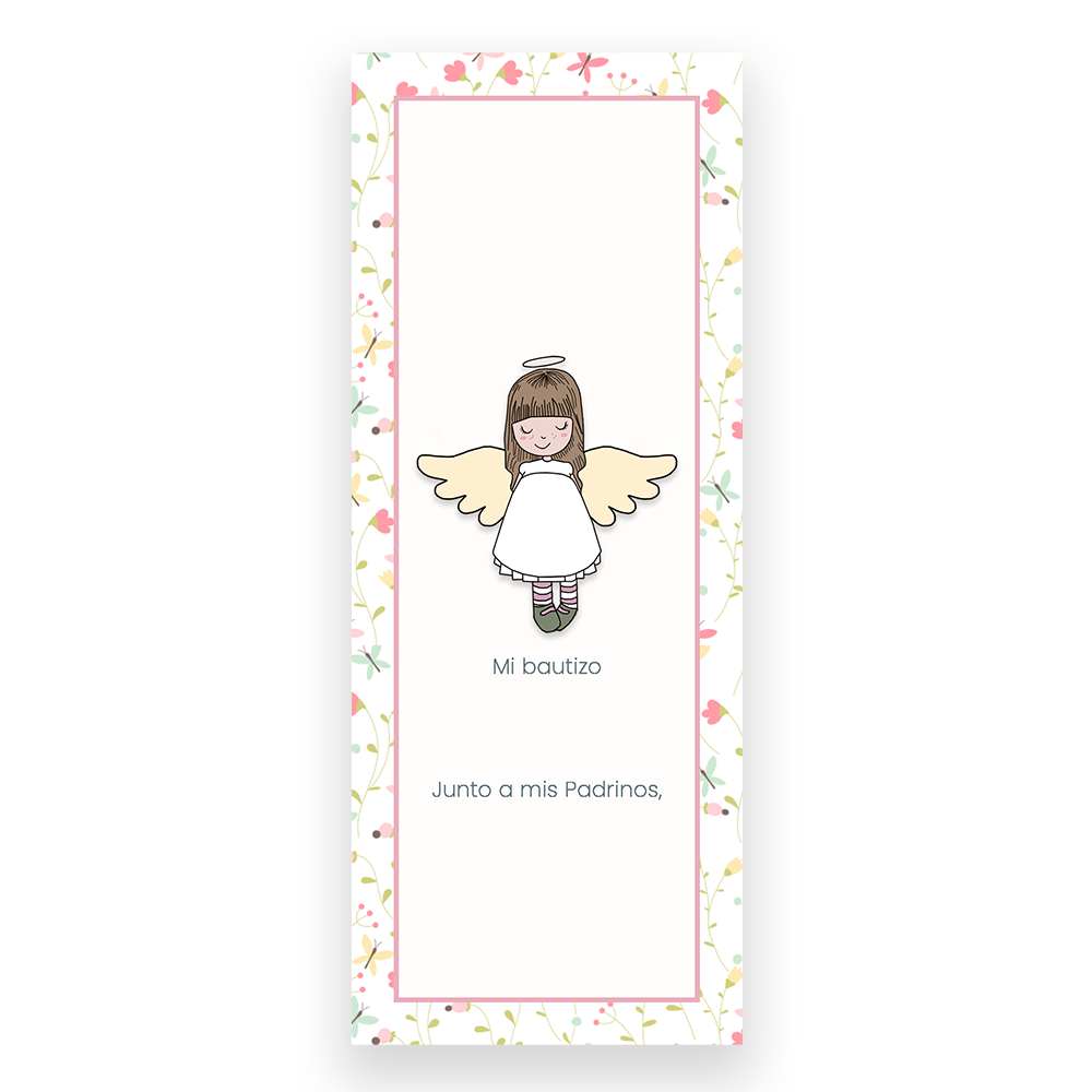 Santito bautizo niña: Marcalibro Angelita de la Guarda Amarilla