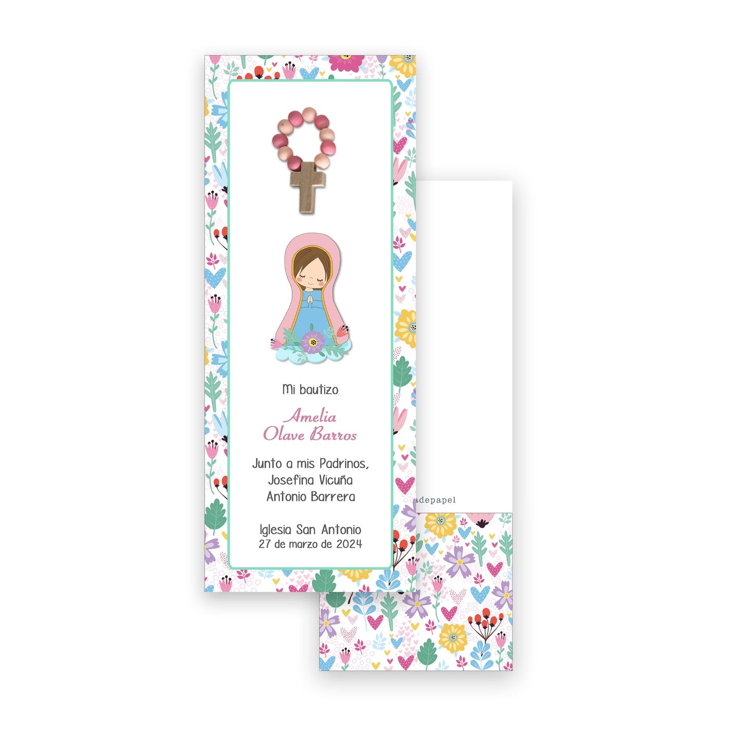 Santito bautizo niña: Marcalibro Virgen Lupe Flores