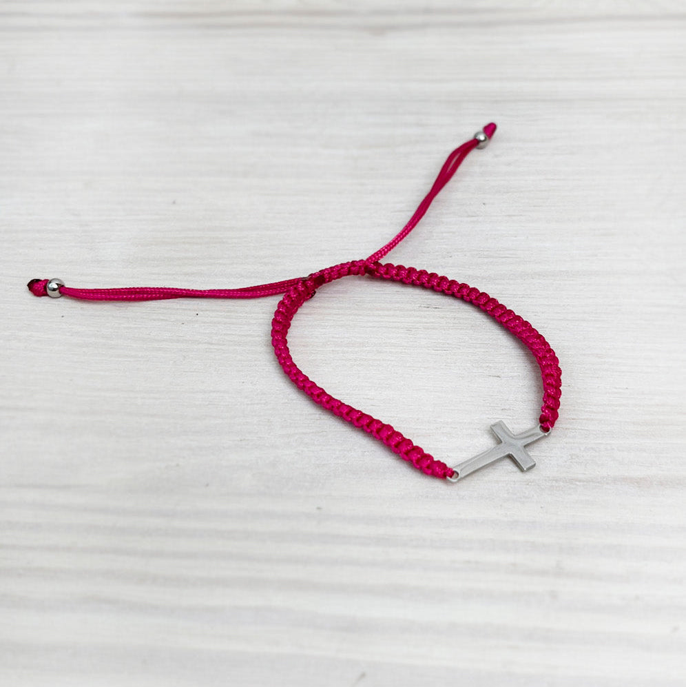 Pulsera Cruz Acero