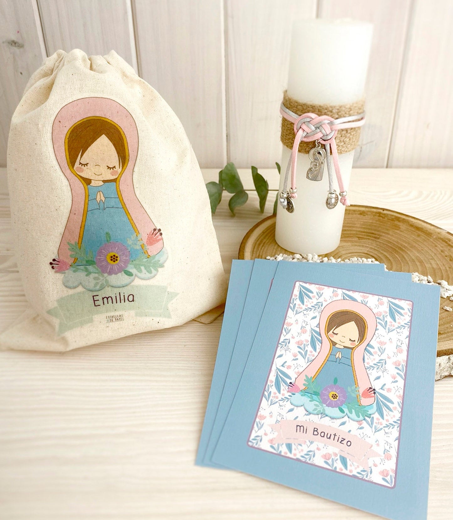 Santito bautizo niña: Virgen Lupe Rosada