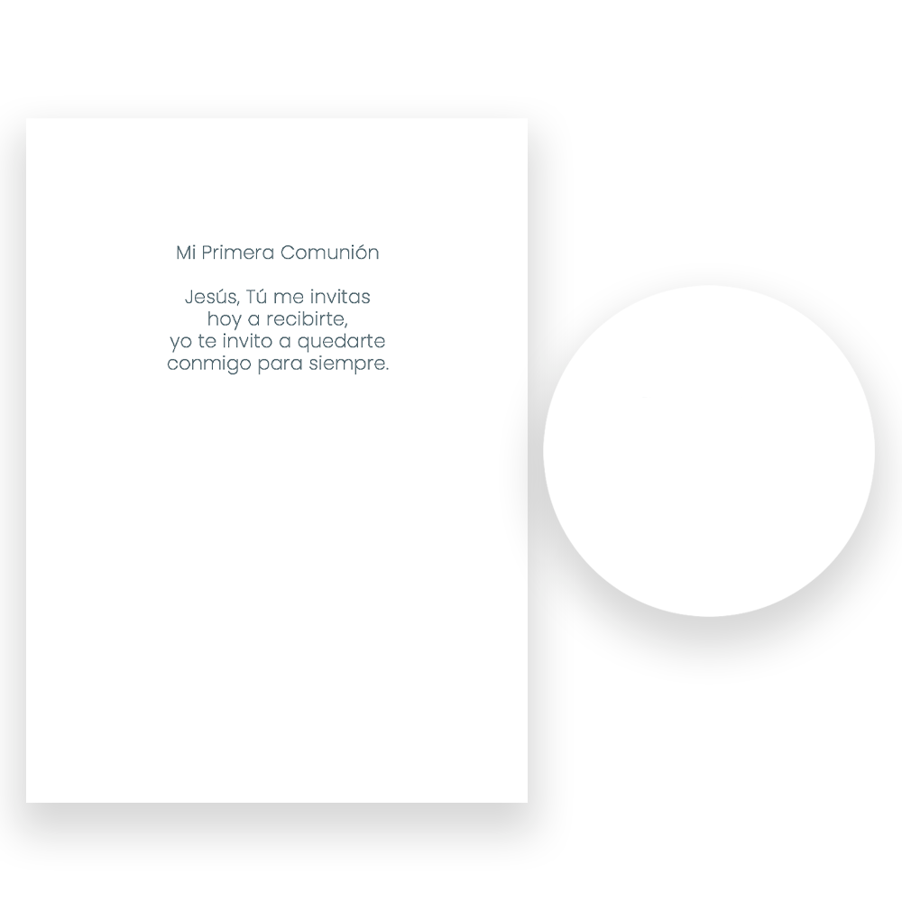 Set Comunión Niña 3: 24 Santitos + 24 denarios madera rosados en lata