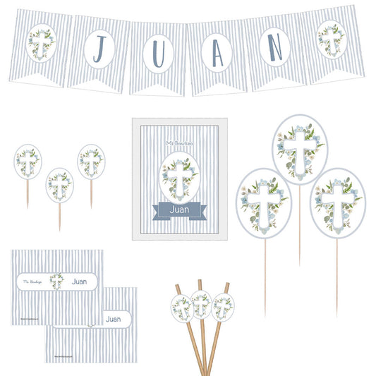 Decoración bautizo niño: Colección Cruces