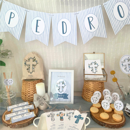 Decoración bautizo niño: Colección Cruces