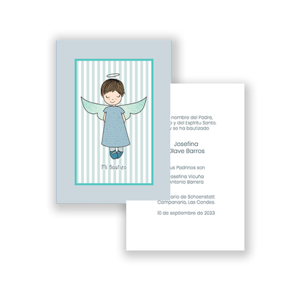 Santito bautizo niño: Ángel de la Guarda Rayas