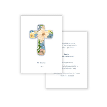 Santito bautizo niño: Colección Cruz Colores