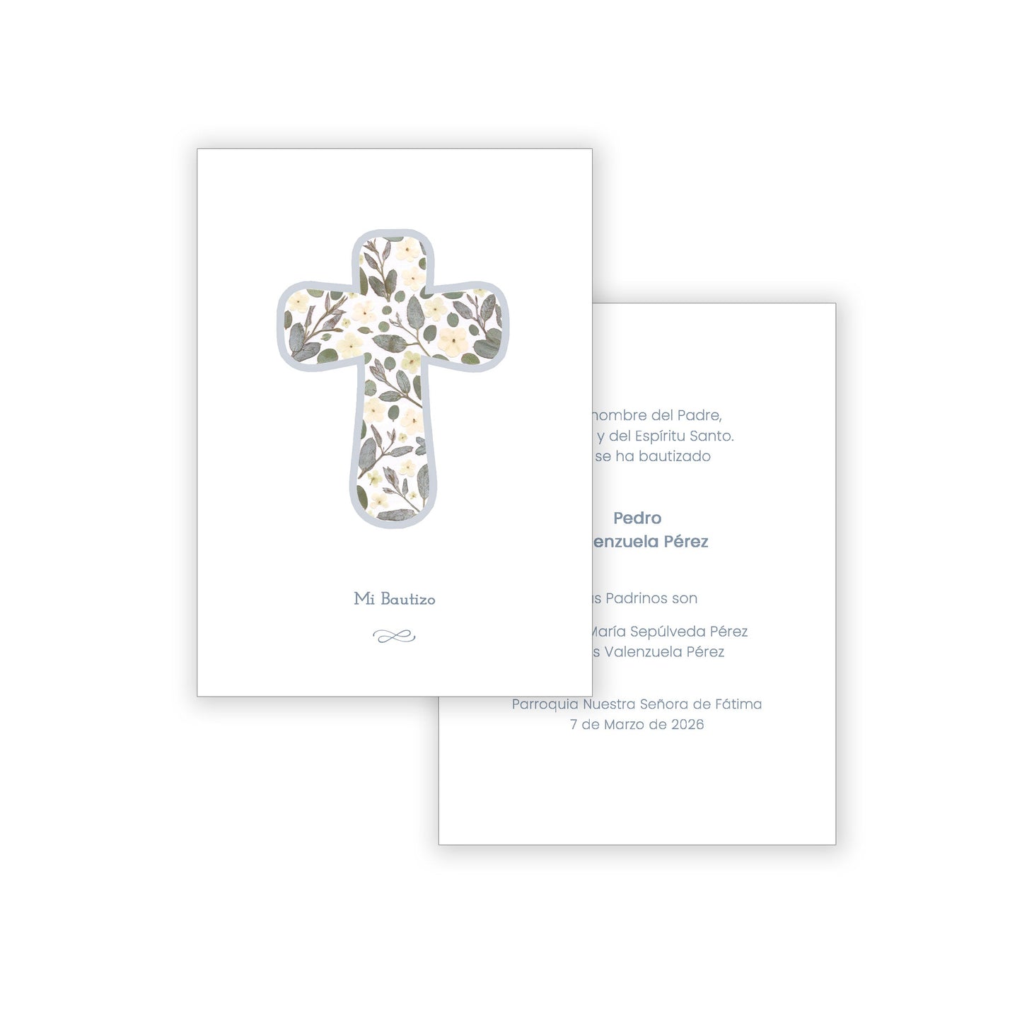 Santito bautizo niño: Colección Cruz Verde y Amarillo