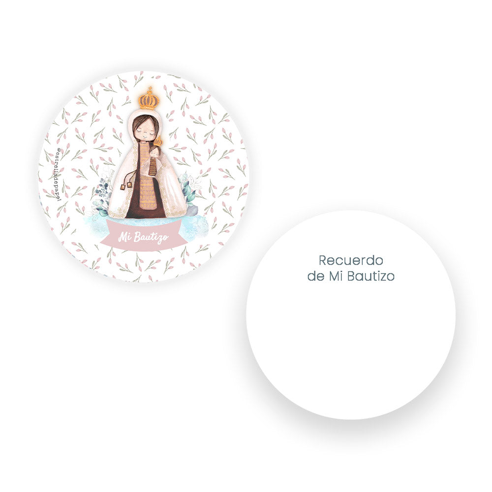 Recuerdo bautizo niña: Denario Lupe en Lata