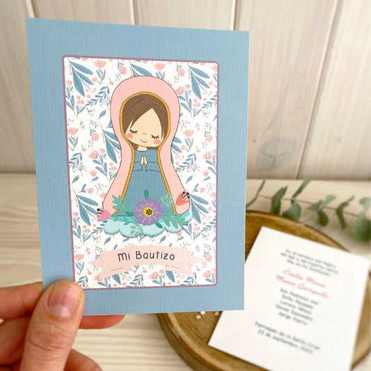 Santito bautizo niña: Virgen Lupe Rosada