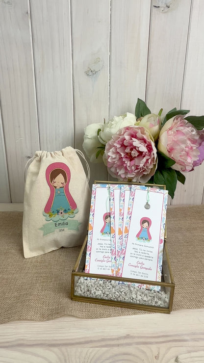 Santito primera comunión niña: Marcalibro Virgen Lupe Hojas